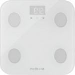 Medisana GmbH Medisana BS 600 connect - Electronic Bathroom Scale - 180 kg - Wei&szlig; - kg - lb - ST - Square - 8 Benutzer