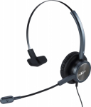ProXtend Epode Wired USB Headset -, Black, 2.4m Cable
