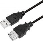 LogiLink USB 3.0m czarny - extension cord LogiLink USB 2.0 3.0m M/F czarny