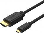 Unitek microHDMI - HDMI 2.0m - kabel Unitek microHDMI - HDMI High Speed 4K 2.0m v2.0