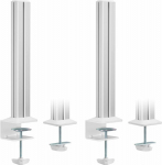 InLine InLine&reg; Slatwall mounting columns aluminium, for table mounting Panel, set of 2