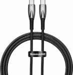 Kabel USB Baseus USB-C - USB-C 1 m Czarny (CADH000701)