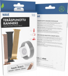 Wave steel braided bracelet, Apple Watch 42 / 44 / 45 / 46 / 49 mm, Rose gold