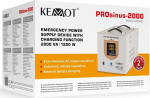 KEMOT PROsinus-2000 emergency power supply unit &ndash; a pure sine wave inverter with a 12V charging function, 230V, 2000VA/1200W