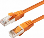 MicroConnect CAT6A S/FTP 0.5m Orange LSZH