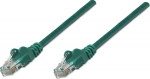 INTELLINET Patchkabel RJ45 U/UTP Cat5e 10m Lever protection green