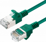 MicroConnect CAT6A U-FTP Slim, LSZH, 7.5m, Network Cable, Green