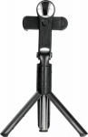Selfie stick Partner Tele.com Zestaw / selfie holder with bluetooth remote control, triopod with mirror, black SSTR-11