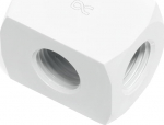 Alphacool HF 3-Compartment connection distributor G1/4 - wei&szlig;