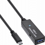 InLine InLine&reg; USB 3.2 Gen.1 active extension, USB-C male to USB-A female, 5m