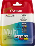 Canon Canon original ink / Ink CLI-526 CMY, 4541B019, CMY, blister with protection, 9ml, multi pack