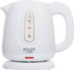 Adler Kettle | AD 1373 | Electric | 850 W | 1 L | Polypropylene | 360&deg; rotational base | White