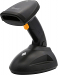 Equip 2D-Barcodescanner Laser Wireless/433MHz+Halter schwarz