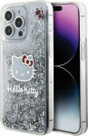Sourcing Hello Kitty HKHCP15XLIKHET iPhone 15 Pro Max 6.7'' silver/silver hardcase Liquid Glitter Charms Kitty Head