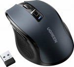 Ugreen Mouse Optical Mouse Wireless Mouse USB 2.4GHz / Bluetooth 5.0 4000 DPI black Optical mouse wireless mouse USB 2.4GHz / Bluetooth 5.0 4000 DPI czarny