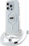 Karl Lagerfeld KLHMP16LHCKHNT iPhone 16 Pro 6.3" hardcase transparent Crossbody IML Karl Head Magsa