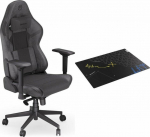 Armchair Endorfy Scrim BK (EY8A001) czarny + Endorfy Floor Pad FP120R (EY8G001)