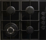 Gaasiplaat Schlosser PGH635FFD, must