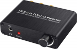 RoGer DAC 192kHz 24bit S/PDIF to RCA Converter with headphone jack 3.5mm / Optical / Coaxial