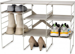 Joseph Joseph Level Plus Large Adjustable Ecru Shoe Rack