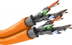 Wentronic Goobay CAT 7A Duplex S/FTP LSZH 50m Orange Solid