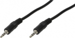 Logilink Audio cable 1x 3.5mm -> 1x 3.5mm St/St 1.00m bk