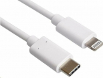Kabel USB PremiumCord Lightning - USB-C 1 m White (kipod53)