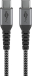 Wentronic goobay USB Type-C kabel 50cm Sort Silver