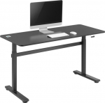 Ergo Office desk Desk with manual height adjustment Ergo Office, max 40 kg, max H 117cm, z worktop for standing and sitting work, ER-401 B