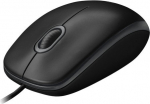 Log Logitech B100 - Mus - Right- och left-handed - optical - 3 buttons - wired - USB - svart