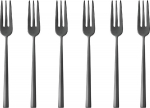 Sambonet Rock PVD 6 Cake Forks DolceNero Lucido