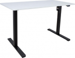 Desk ERGO OPTIMAL with 1 motor 120x60xH71-116cm, white/black