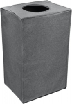 Laundry basket MAX DAY 40x30xH63cm, dark grey