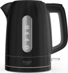 Adler Kettle | AD 1380b | Electric | 2200 W | 1 L | Polypropylene | 360&deg; rotational base | Black