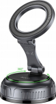 Hoco magnetic car phone holder with adjustable suction cup H92 black gray