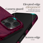 MIO Berry Blooms Magsafe Compatible for iPhone 17 Pro Max, purple