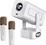 Projector ExtraLink Extralink Smart Projector Cinema&Karaoke - IMS360 White | Movie projector, games and music z 2 microphones | 1080p, Android 13