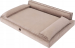 L DOGGY CHAMPION BEIGE BED VELVET