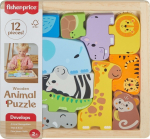 MATTEL Fisher-Price: Wooden Animal Puzzle (JFG10)