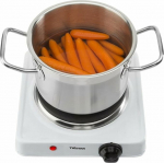 Tristar | Free standing table hob | KP-6185 | Number of burners/cooking zones 1 | Rotary | Black, White | Electric