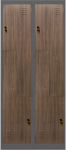 Jan Nowak Metal wardrobe JULIA 800 x 1850 x 450 mm Eco Design* Anthracite/ orzech