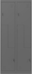 Jan Nowak Metal wardrobe type L JULIA, 800 x 1850 x 450 mm, Anthracite