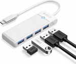 HUB USB Orico PAPW4A-C3 4-portowy 4x USB-A 3.0 0.5 m - white (6941788869059)
