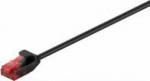 MicroConnect U/UTP CAT6 15M Black Slim, Unshielded Network Cable