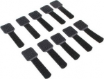 Label-the-cable LTC Velcro holders Wall 10er Set self-adhesive black