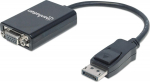 MANHATTAN DisplayPort Adapter St/Bu DP->HD15, schwarz
