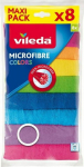 Vileda Color microfiber cloth 8 szt