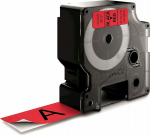 DYMO D1 Schriftband 24mmx7.0m schwarz->rot