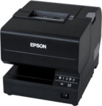 EPS Epson TM-J7200, USB, Ethernet, cutter, ASF, black - Multi-station printer, ink-jet, print width (max.): 72 mm, 98mm/sec., USB (2.0), Ethernet, drawer kickout, cutter, single paper feed (print width (max.): 81.3 mm), incl.: cable (USB), power supp ...