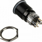 DimasTech vandalism switch/-taster 19mm, Blackline Dot - RGB